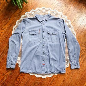 Brixton Long Sleeve Button Up with Floral Patch